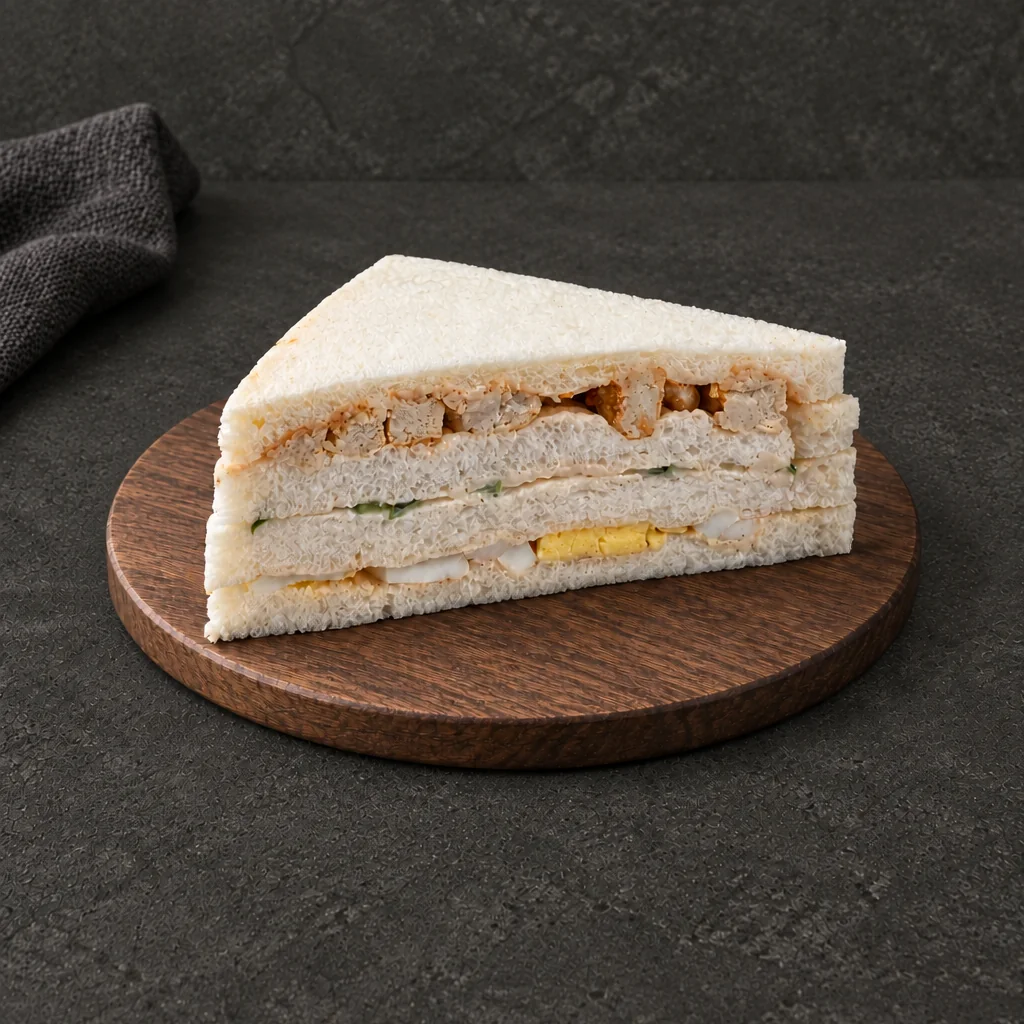 Club Sandwich triangle showing its stacked layers